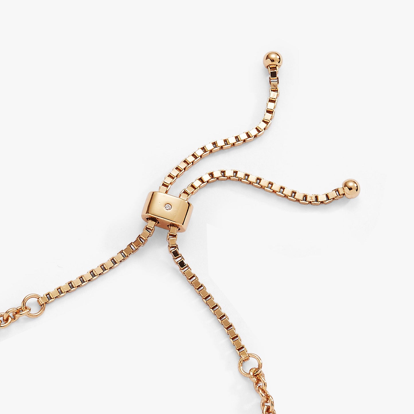 Mushroom Bolo Charm Bracelet Gold