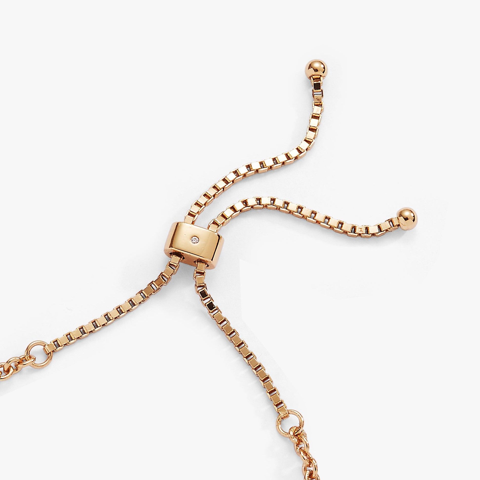 Mushroom Bolo Charm Bracelet Gold